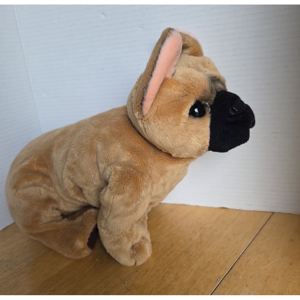 Folkmanis Brown Stuffed Animal Plush French Bulldog Full Body Hand Puppet #3066